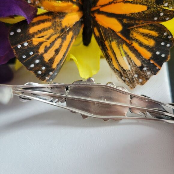 Native America Navajo Sterling Silver Turquoise Bracelet Cuff By Darrell Morgan - Picture 5 of 10